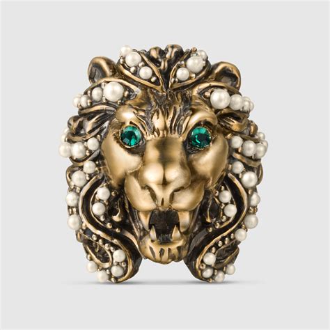 gucci rings amazon|female gucci lion ring.